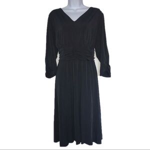 My Collection Stretch V neck Dress 16